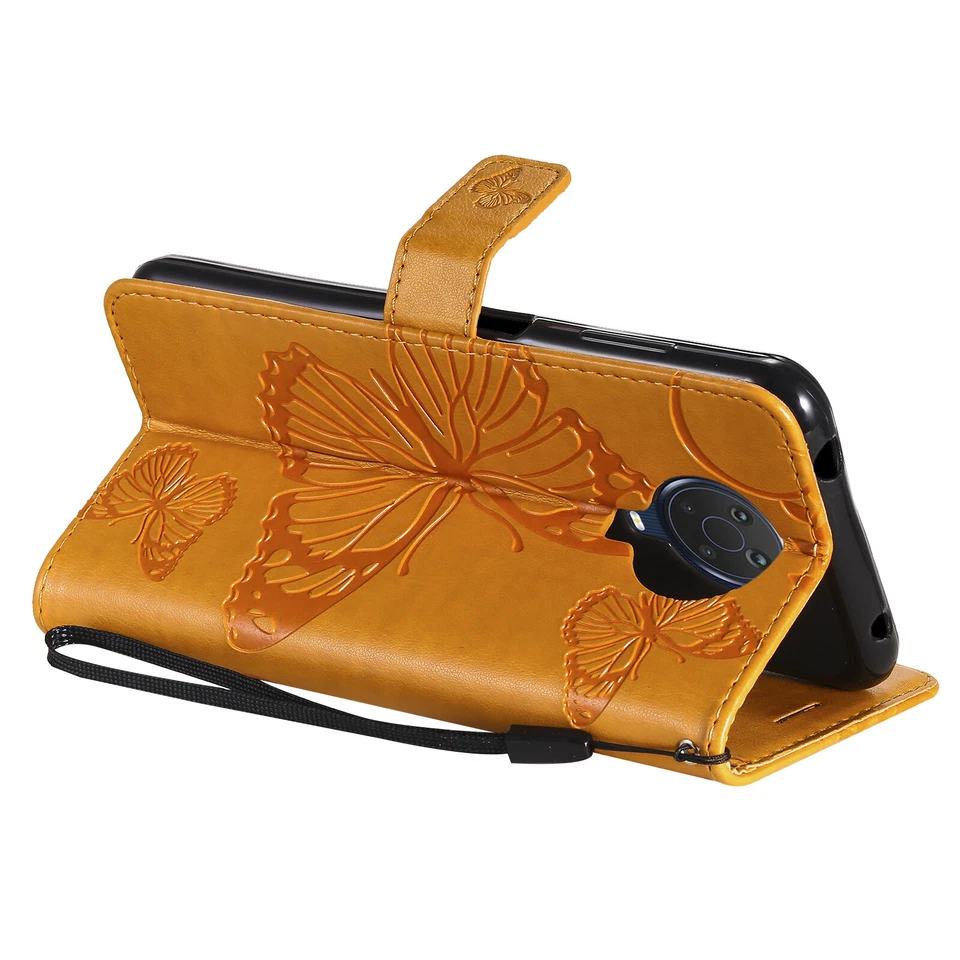 Butterfly Pattern PU Leather Flip Wallet Case Cover for Nokia G20 X20 8.1 7.1 6 - Image 4 of 4
