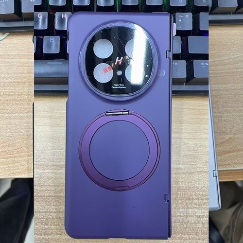 Magnetic Matte Hinge Protection 360 stand Hard Case + Glass For Oppo Find N5 5G - Picture 6 of 27