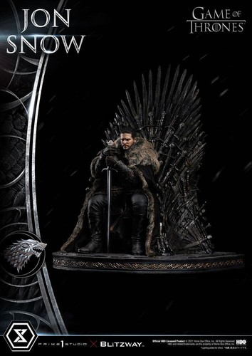 GAME of THRONES: JON SNOW with THRONE 1/4 STATUE 60 cm PRIME 1 STUDIO – BLITZWAY - Imagen 5 de 22