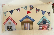 Coastal Collection Beach Hut Lumbar Pillow