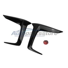 2X Glossy Black Front Bumper Fog Light Lamp Cover Trim For Toyota RAV4 2019-2022