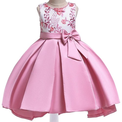 Summer Flower Girls Dress Princess Wedding Party Dresses Children Kids Prom Gown - Picture 7 of 36