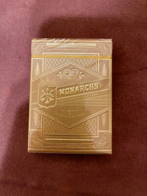 Gold Monarch Playing Cards by Theory11 Golden Monarchs deck Sealer Rare Silver
