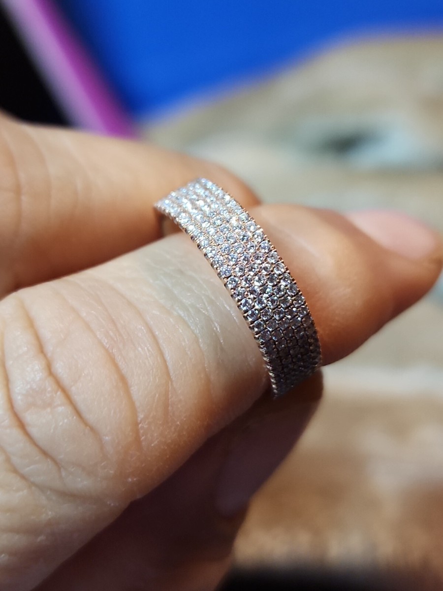 Shane Co Stackable Rings 14k Rosegold Shane Co DAIMOND Band