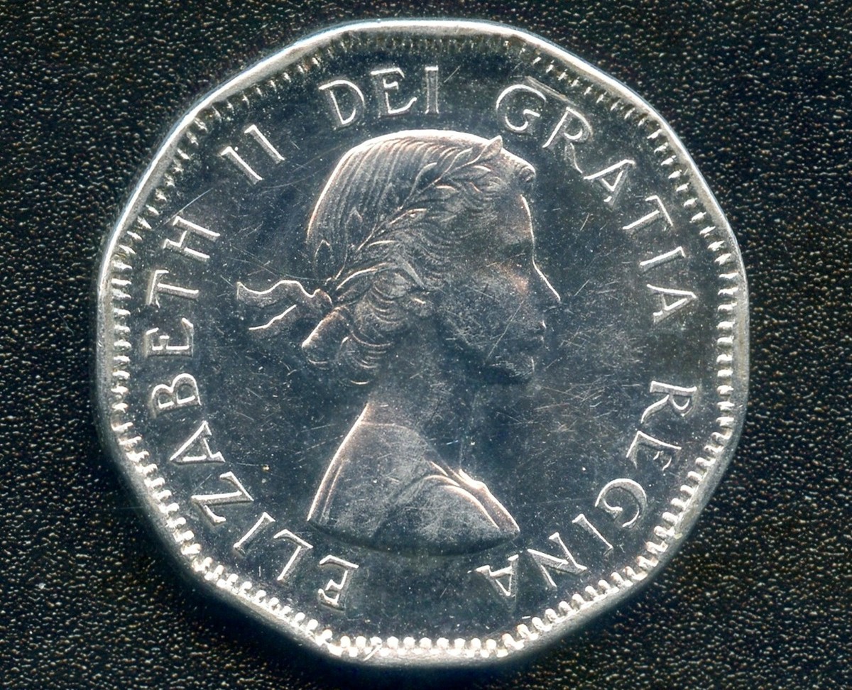 1953 Canada 'Shoulder Fold Near Leaf' 5 Cent Coin | eBay