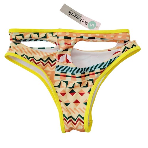 807 Lencería Estilo Suroeste Bikini 2 Piezas Amarillo Moda Traje de Baño Talla Pequeña Nuevo con Etiquetas - Imagen 5 de 7