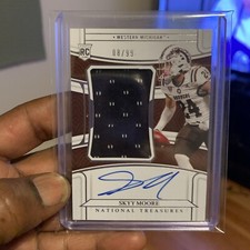 2022 Skyy Moore National Treasures Collegiate Football RPA On Card Auto /99 #88