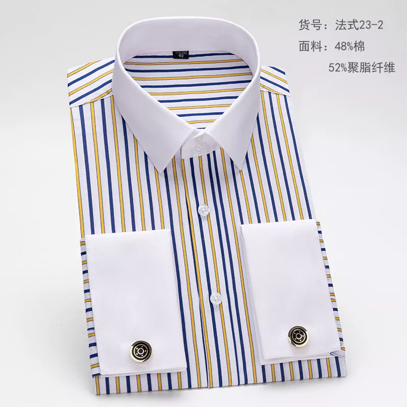 mens french cuff dress shirts