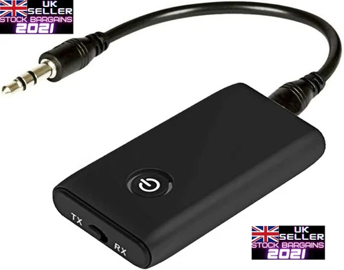 2 in 1 Bluetooth 5 Transmitter Receiver, 3.5mm Jack Audio Adapter (C632-K533)
