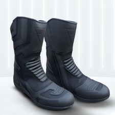 RKSPORTS NEW STYLE MODE MOTOBIKE CE APPROVED  BLACK WATER RESISTANT  BOOTS