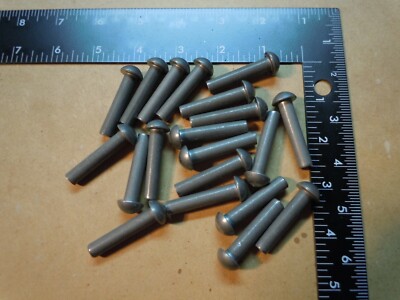 40 Steel Round Head Rivet 1.5 1 1/2 x 5/16 Steampunk Blacksmith Industrial art