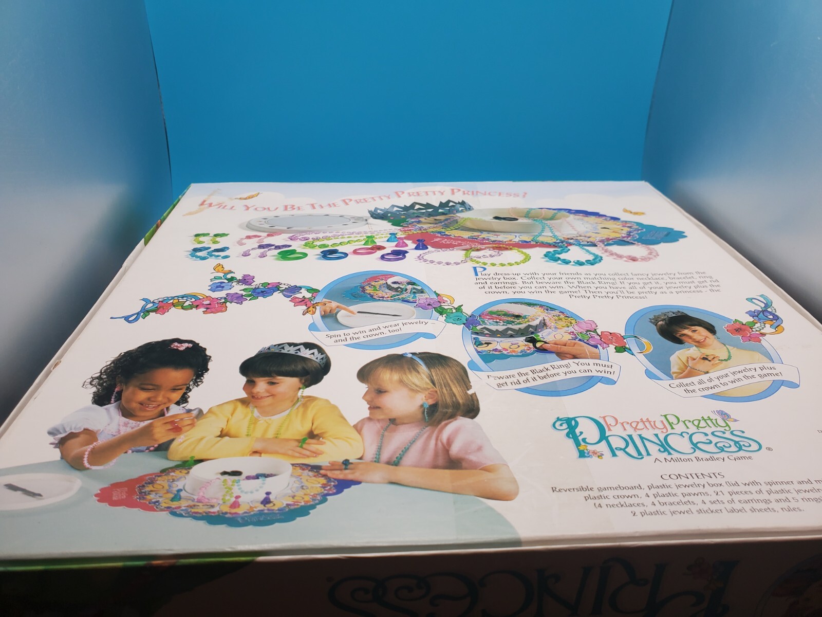 PRETTY PRETTY PRINCESS Dress Up Board Game 1995 Box, Board, Instructions ONLY