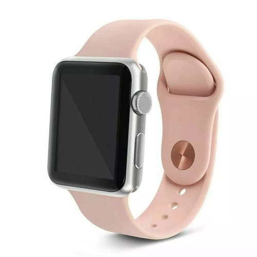 Official Apple Watch Sport Band 40mm Pink Sand Rose Gold Pin S/M & M/L Open Box