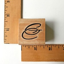 Stamp Cabana Rubber Stamp Initials   CG" - NEW