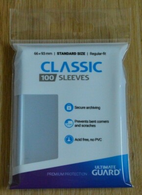 Ultimate Guard Classic Standard Sleeves 100 Hüllen 66x93mm für Pokemon, Magic