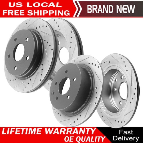 For 2003 2004 2007 Acura TSX Honda Accord 4pcs Front Rear Disc Brake