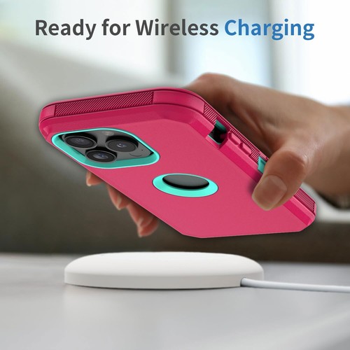 For iPhone 15 Pro Max Plus Case Heavy Duty Shockproof Phone Cover Tempered Glass - Picture 11 of 56