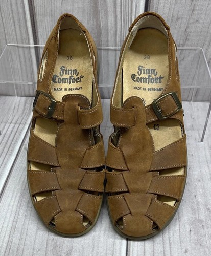 Finn Comfort Women’s Size 38 US 7 Closed Toe Sandals Comfort Shoes Tan - Picture 5 of 8