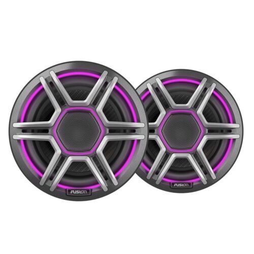 Fusion Apollo 6.5" LED Marine Speakers - Grey Grille - 010-02918-03