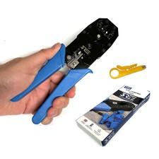 RJ45 Cat5e Cable Crimper Network LAN Ethernet Crimping Tool Electrician Plier UK