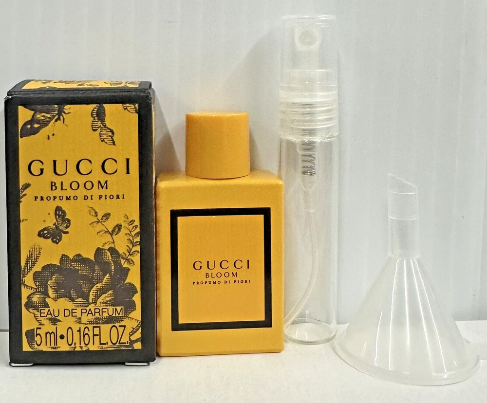 Gucci Bloom Profumo Di Fiori EDP MINI Splash 0.16oz/5ml.