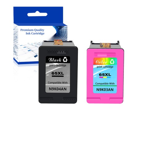 refill 65XL Black Color Ink Cartridge Compatible with HP Deskjet 3730
