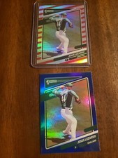 2021 DONRUSS RED FOIL Jesus Luzardo 0094/2021 + Base Blue OAKLAND ATHLETICS #184
