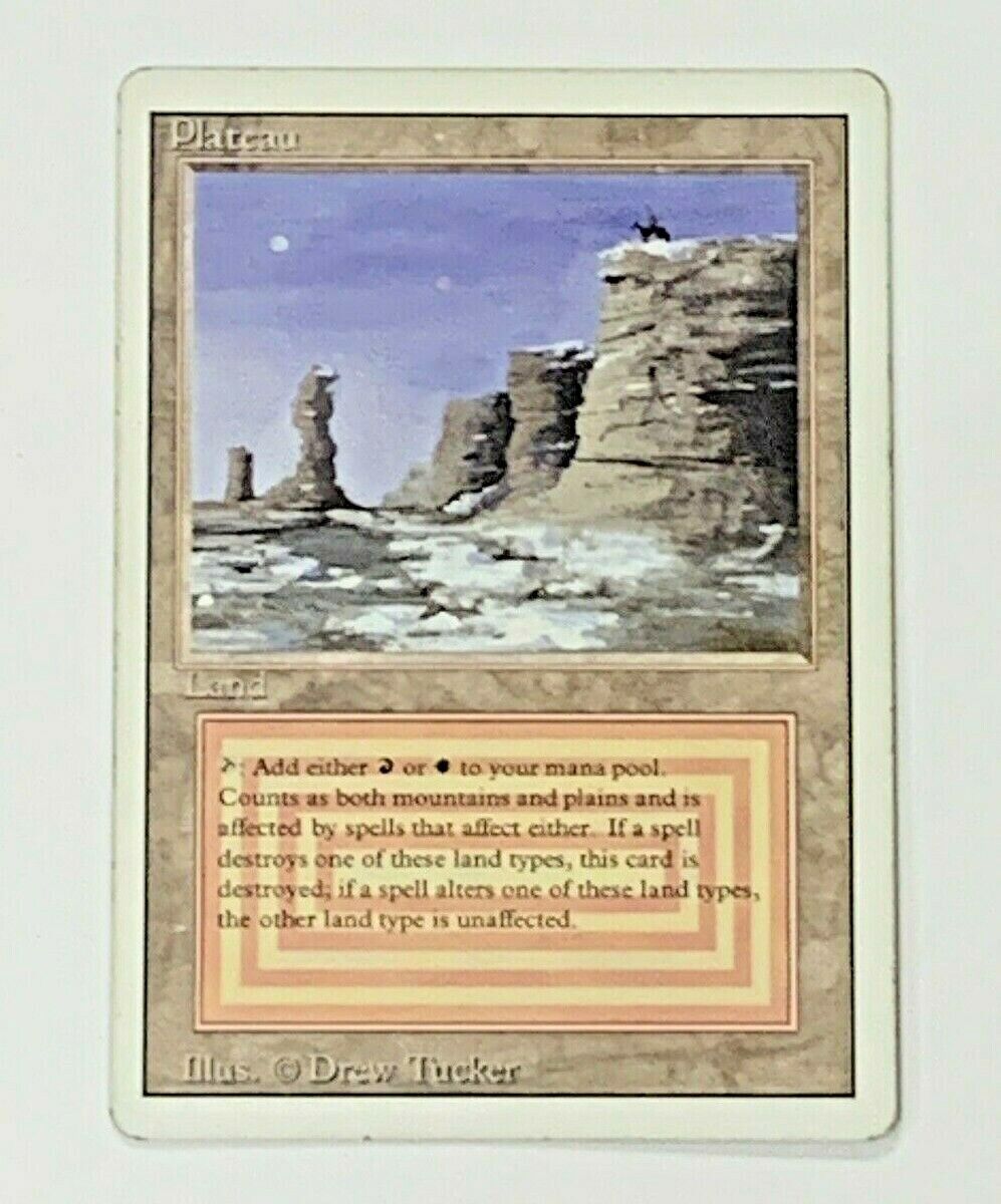 Plateau Revised Edition MTG Dual Land Legacy Magic The Plateau Revised Edition MTG Dual Land Legacy Magic The