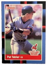 Excellent: Vintage 1988 Donruss Pat Tabler Cleveland Indians Trading Card