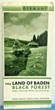 Vintage Baden Black Forest Germany Travel Brochure Tourist Local Guide Resort