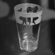 BERNESE MOUNTAIN DOG Frieze Boxed 57cl Conical 1 Pint Glass