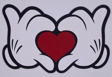 Disney - Mickey Hands - Paper Piecing Scrapbook Embellishment Die Cuts