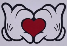 Disney - Mickey Hands - Paper Piecing Scrapbook Embellishment Die Cuts