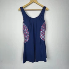 Dolfin One Piece Swim Dress Plus Size Swimsuit Size 22 Vacation Resort Cruise