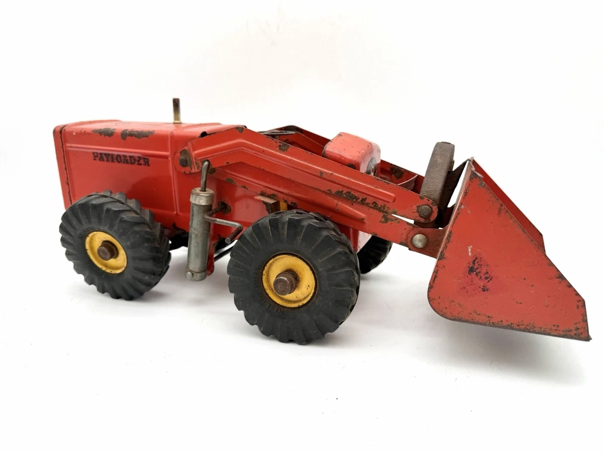 Red Loader Vintage Manufacture Diecast Construction Equipment for