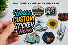 Custom Vinyl Sticker Personalized Logo Photo Text Waterproof Indoor Outdoor Custom Vinyl Sticker Personalized Logo Photo Text Waterproof Indoor Outdoor