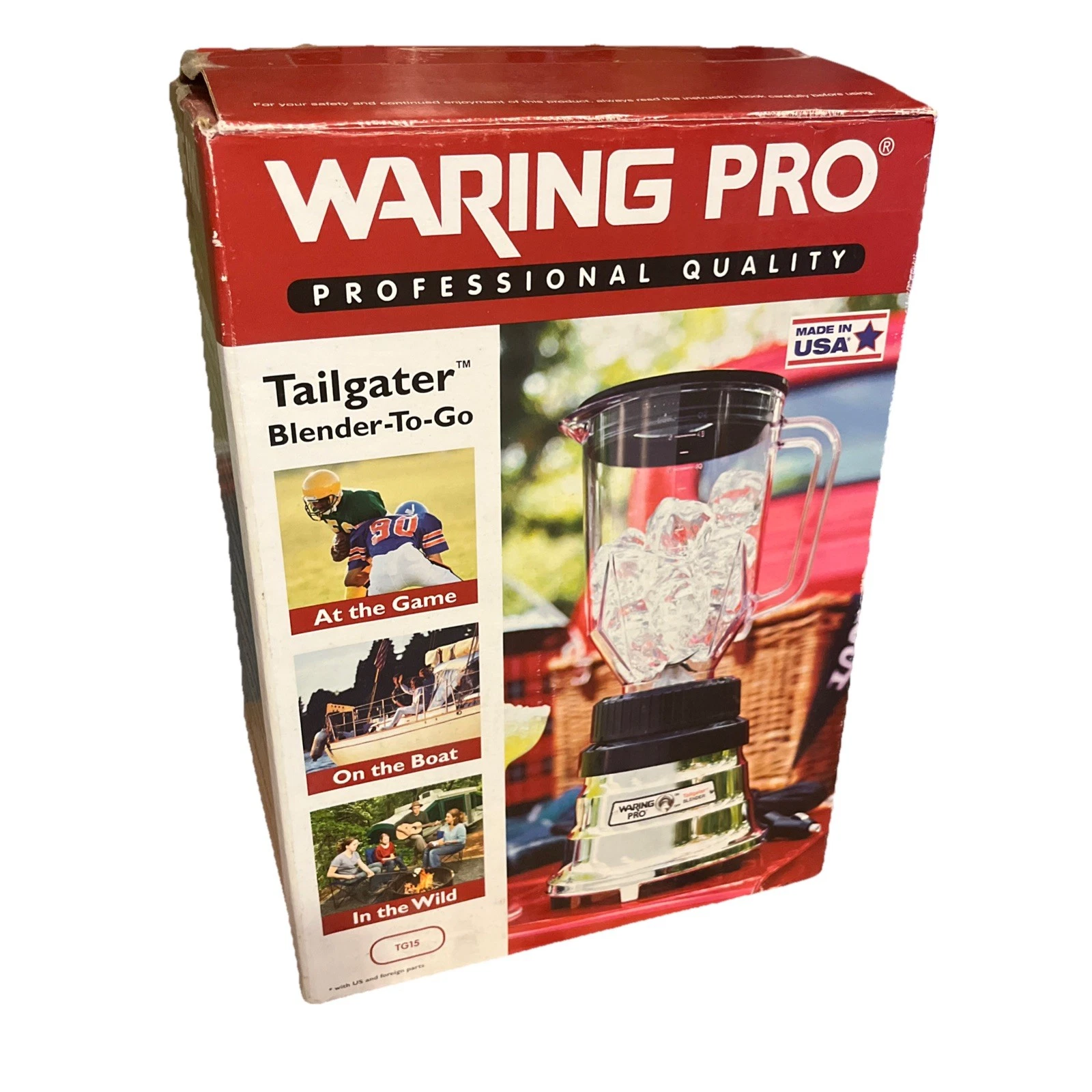 Waring Pro TG15 Tailgater Blender 12V 15 Ft Cord DC Plug 6 Cups Camping Outdoors
Opens in a new wind