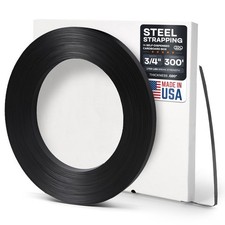 IDL Packaging 3/4" x .020" x 300' Steel Strapping Coil 1700 Lbs Break Streng...