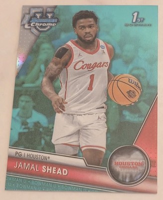 JAMAL SHEAD 2023-24 Bowman University Chrome 1st Aqua Refractor /299 #30