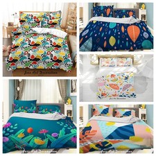 3D Abstract Floral Leaves Colorful Quilt Cover Duvet Cover Comforter set