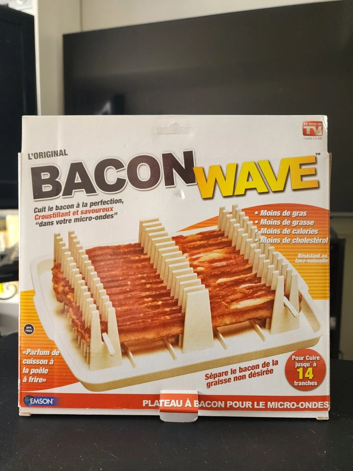 Original Emson Bacon Wave Microwave Bacon Tray “As Seen On TV” New In Box - Image 4 of 4