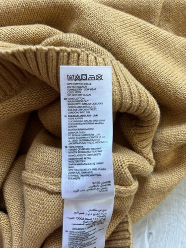 Men’s Jumper Maine New England Mustard XXL BNWT - Picture 6 of 14