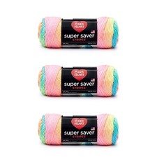Red Heart Super Saver Yarn, 3 Pack, Mistletoe 3 Count
