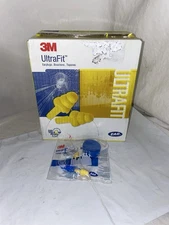 Qty 50 3M Ultra Fit Corded Ear Plugs With Case 340-4002