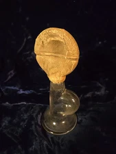 VINTAGE Glass Manual Breast Pump White Rubber Bulb Bike Horn