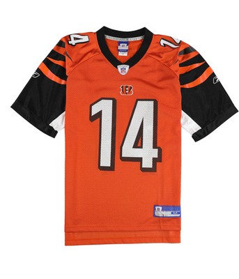 Reebok Mens Cincinnati Bengals Jersey, Orange, Medium