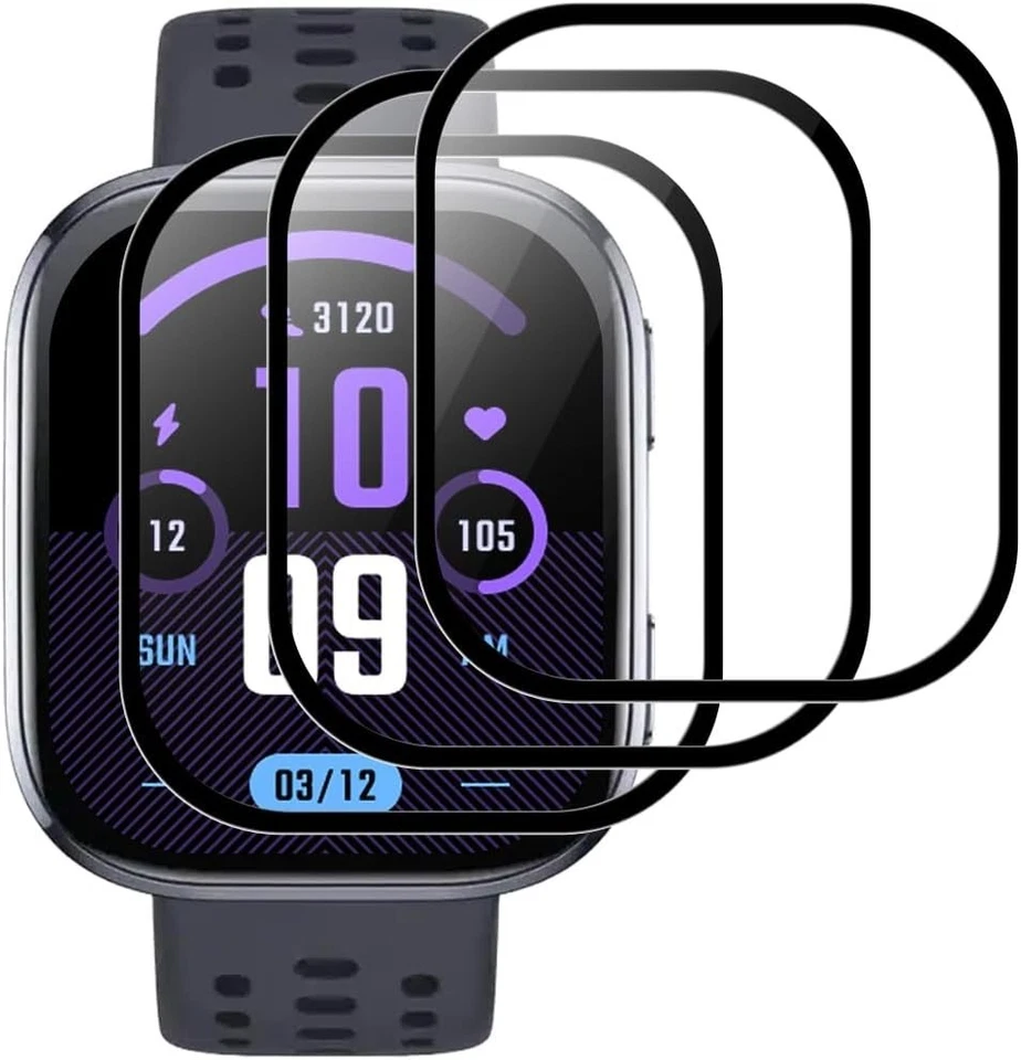 YG For Amazfit Bip 6 Full Cover Tempered TPU Screen Protector Soft