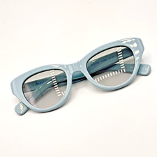 NEW Garrett Leight DOTTIE POBLU Sunglasses Powder Blue Frame Fog Gradient Lens 