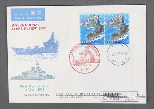 MayfairStamps Japan FDC 2002 Pair International Fleet Week First Day Cover aax_0