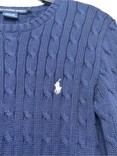 Ralph Lauren Sport Vintage Blue Cable Knit Sweater